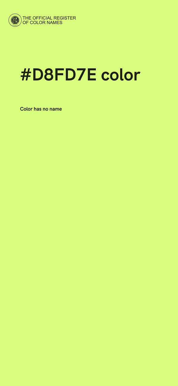 #D8FD7E color image