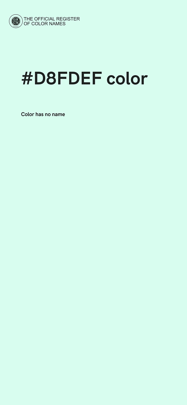 #D8FDEF color image