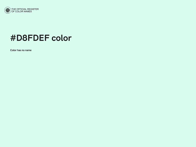 #D8FDEF color image