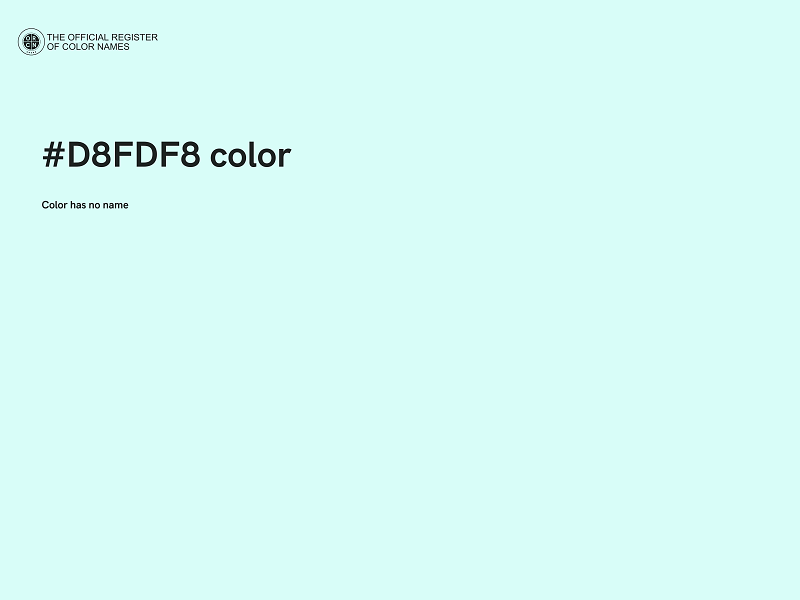 #D8FDF8 color image