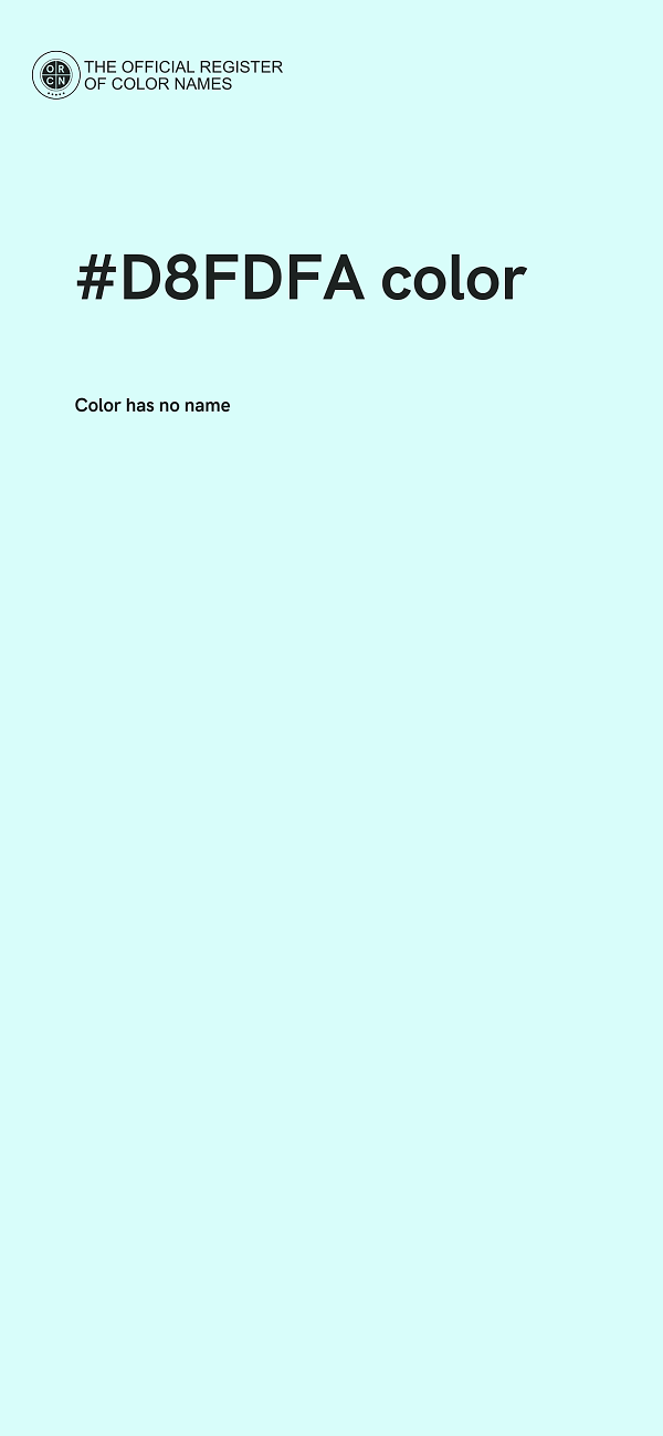#D8FDFA color image