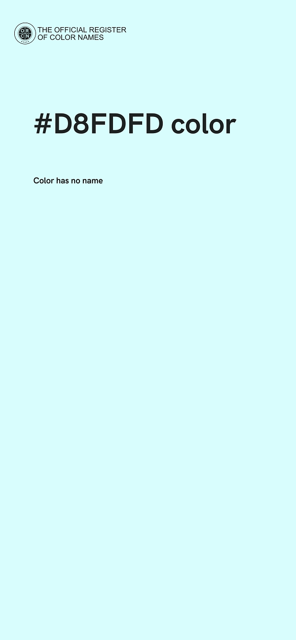 #D8FDFD color image