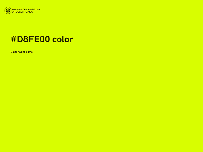 #D8FE00 color image