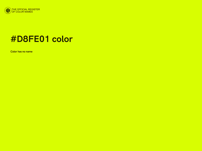 #D8FE01 color image