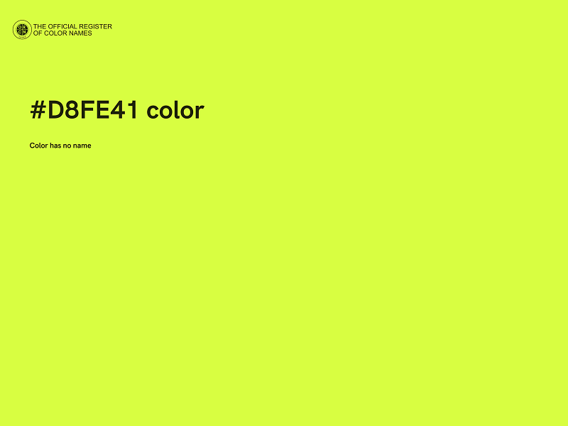 #D8FE41 color image