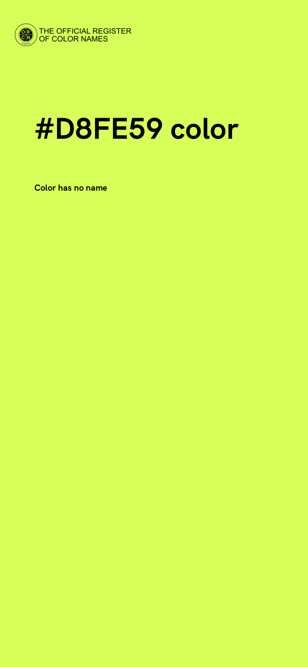 #D8FE59 color image