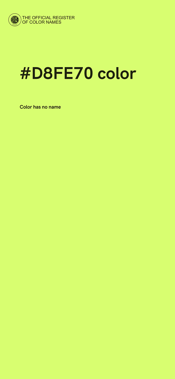 #D8FE70 color image