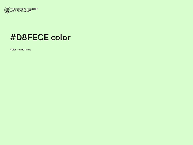 #D8FECE color image