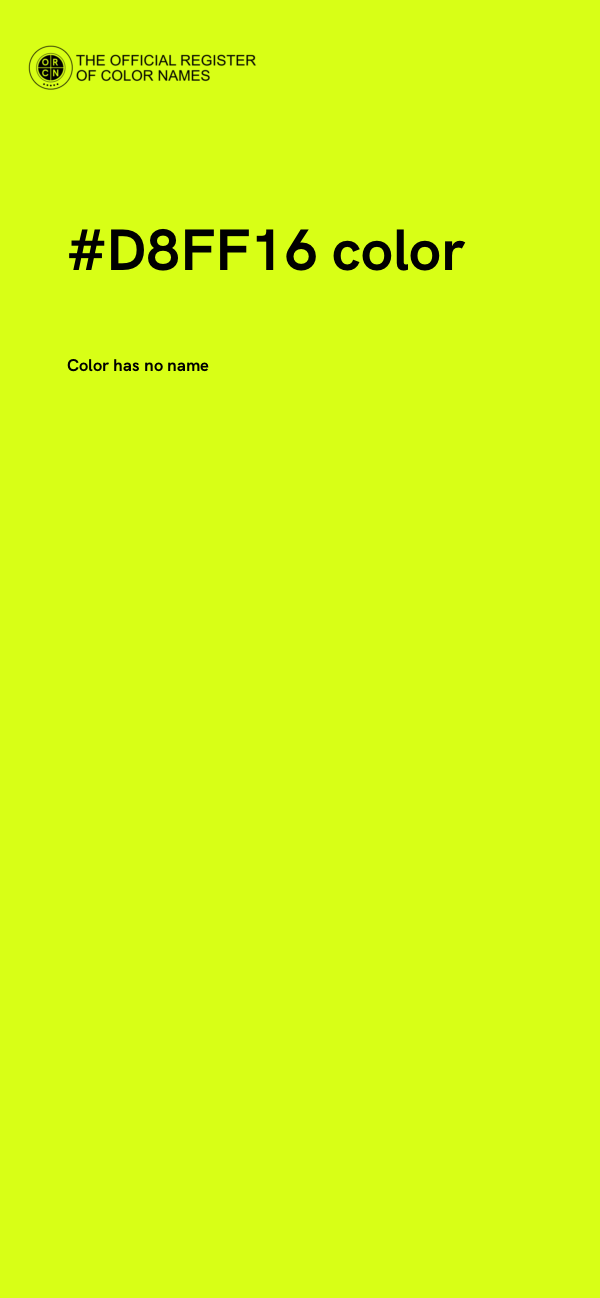 #D8FF16 color image