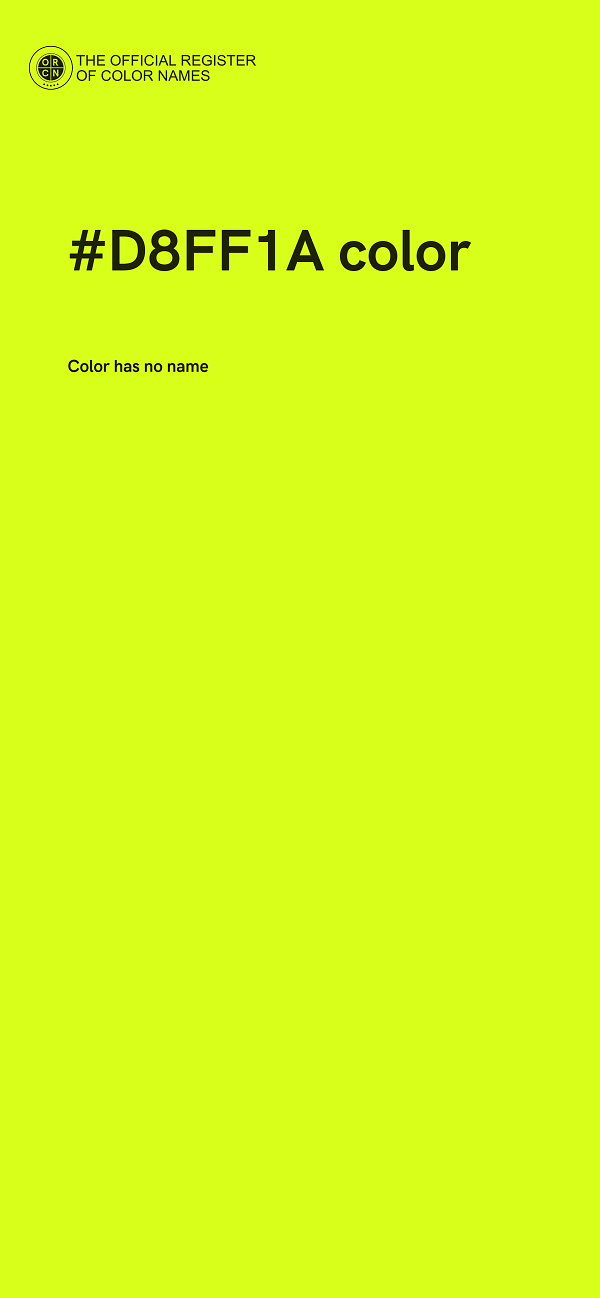 #D8FF1A color image