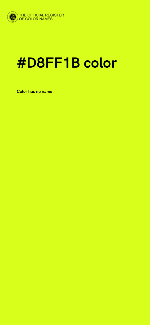 #D8FF1B color image