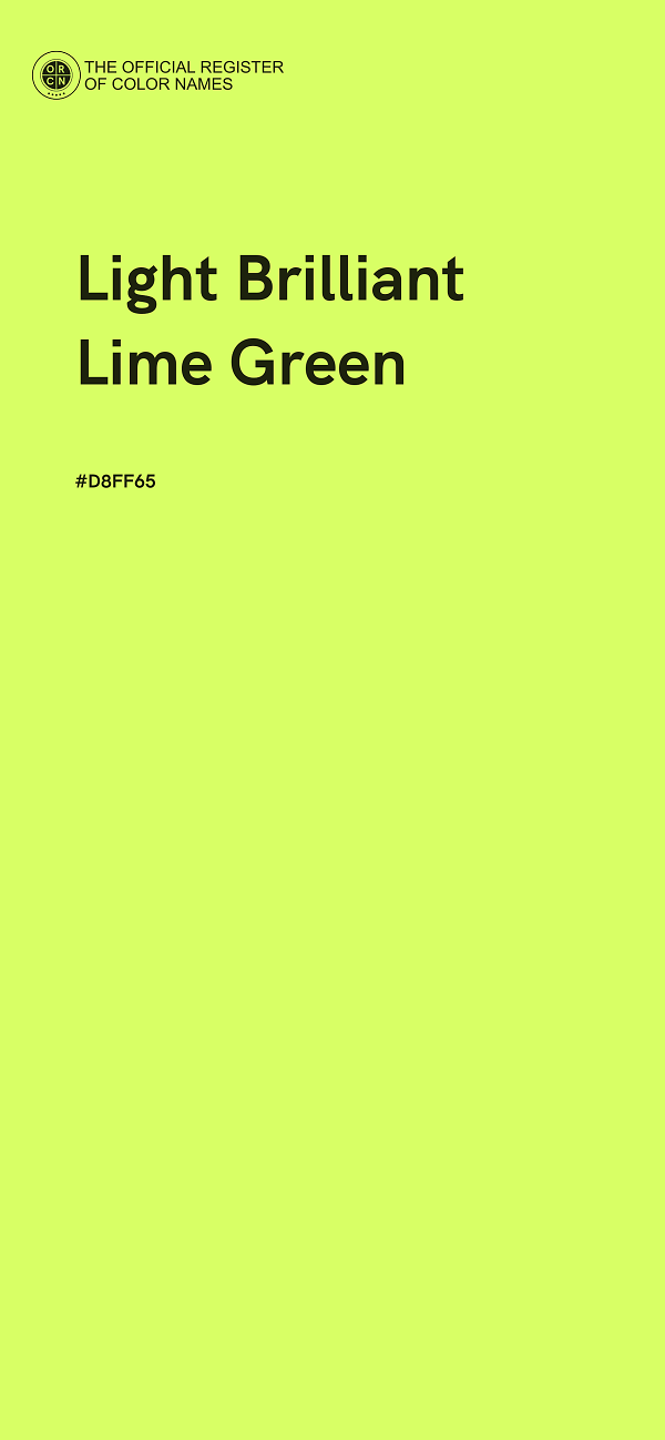 #D8FF65 - Light Brilliant Lime Green color image