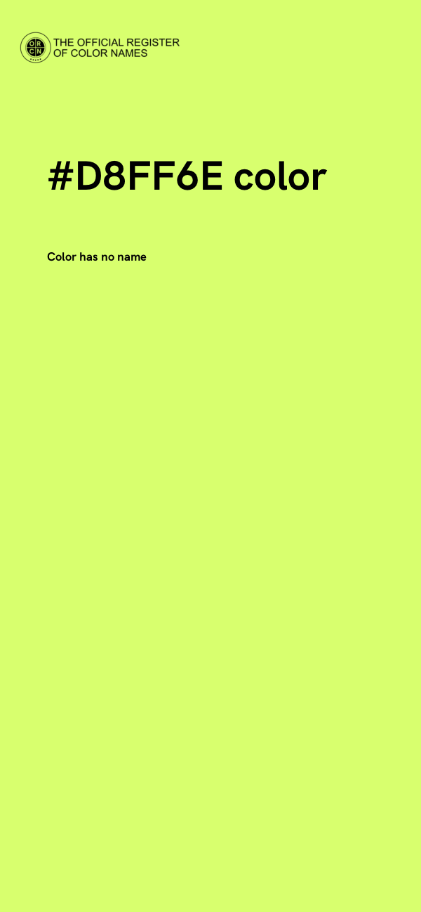 #D8FF6E color image