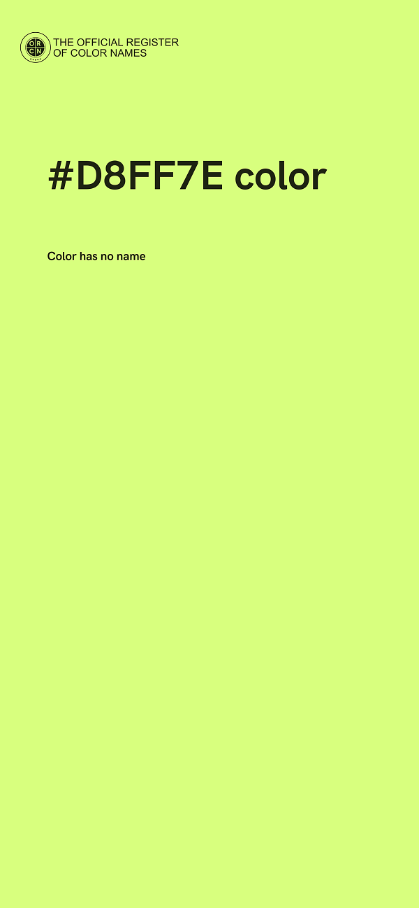 #D8FF7E color image