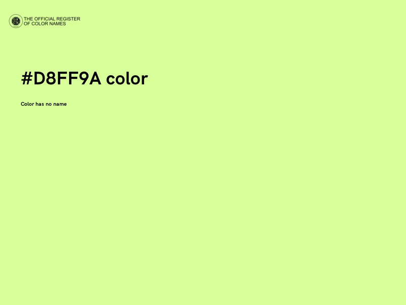#D8FF9A color image
