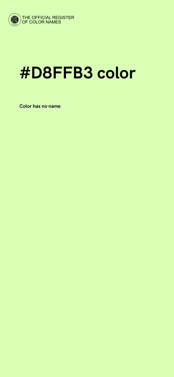 #D8FFB3 color image