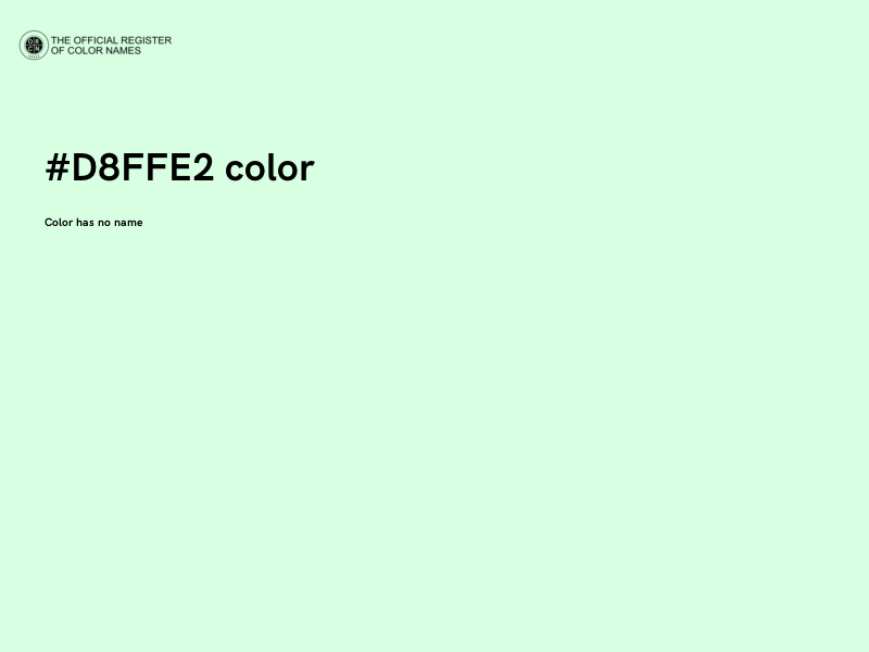 #D8FFE2 color image