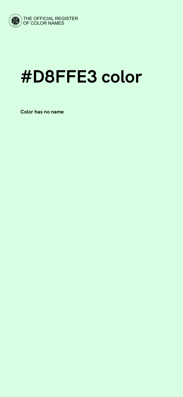 #D8FFE3 color image