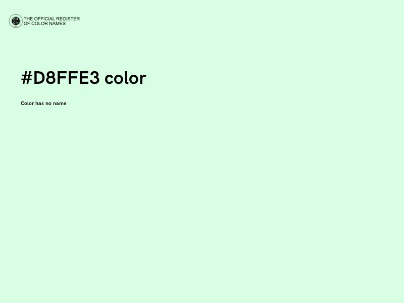 #D8FFE3 color image