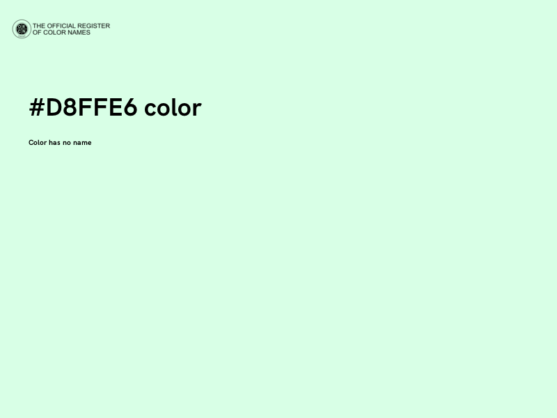#D8FFE6 color image