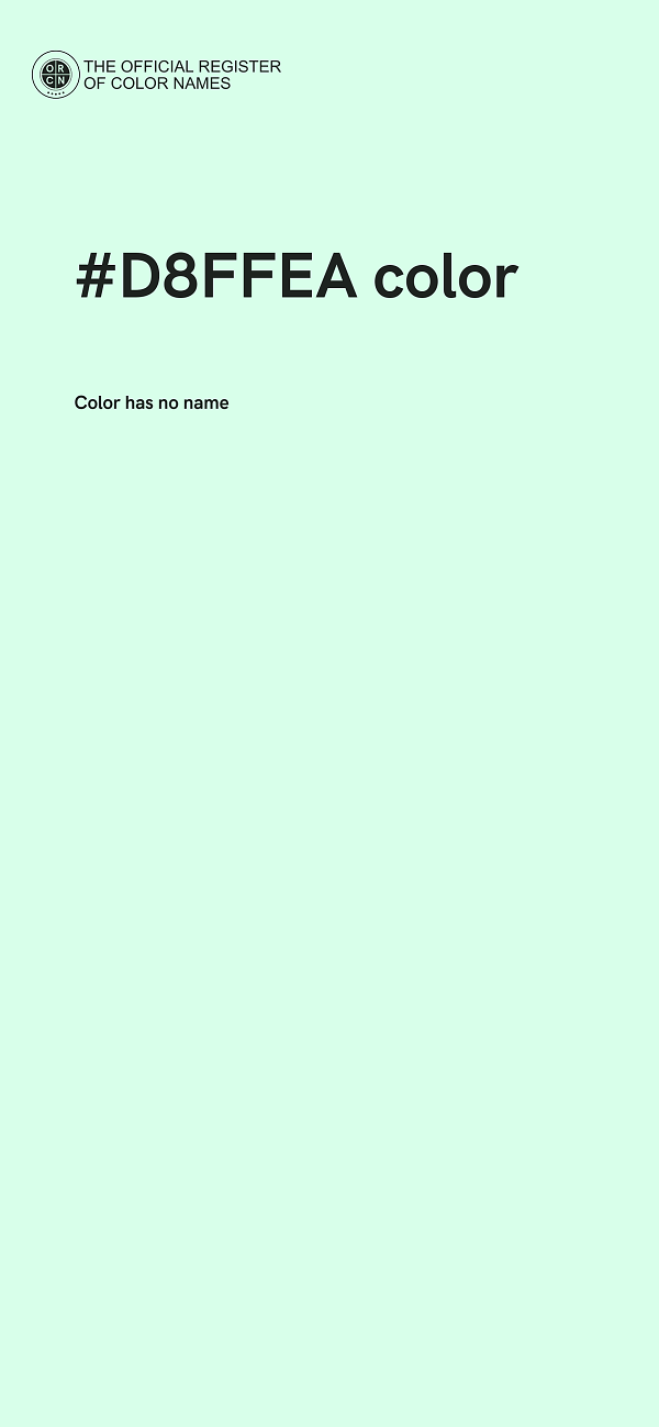#D8FFEA color image