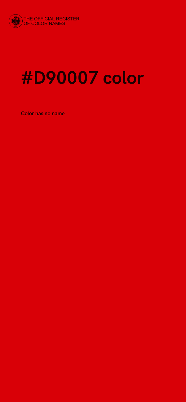 #D90007 color image
