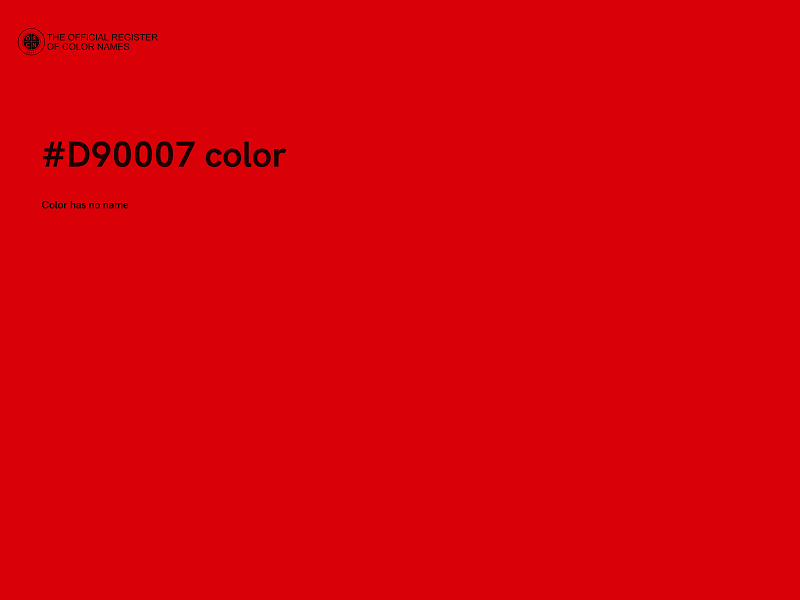 #D90007 color image