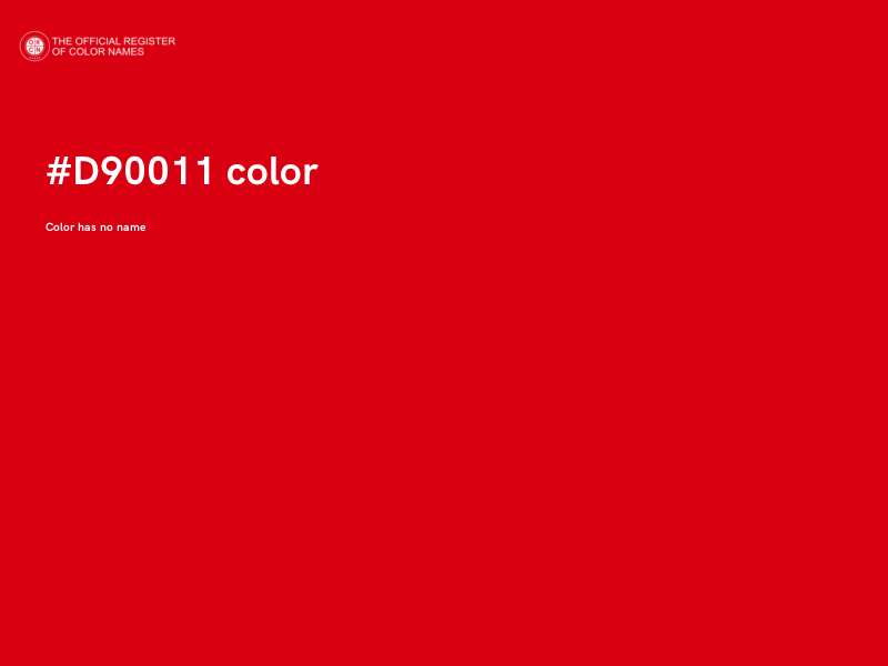 #D90011 color image