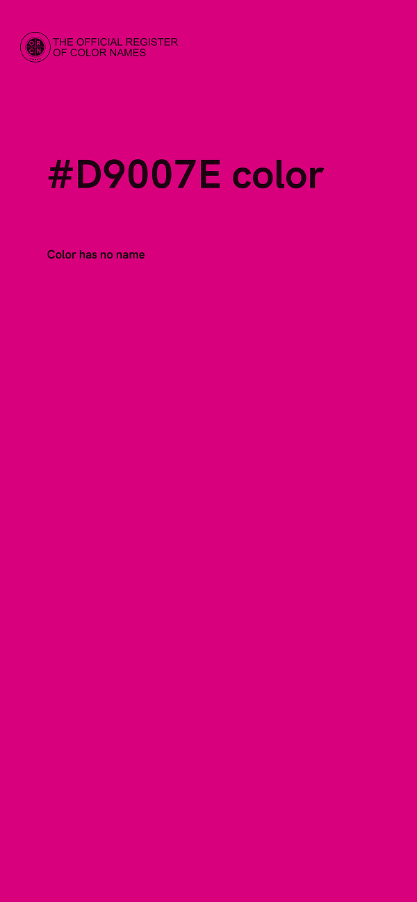#D9007E color image