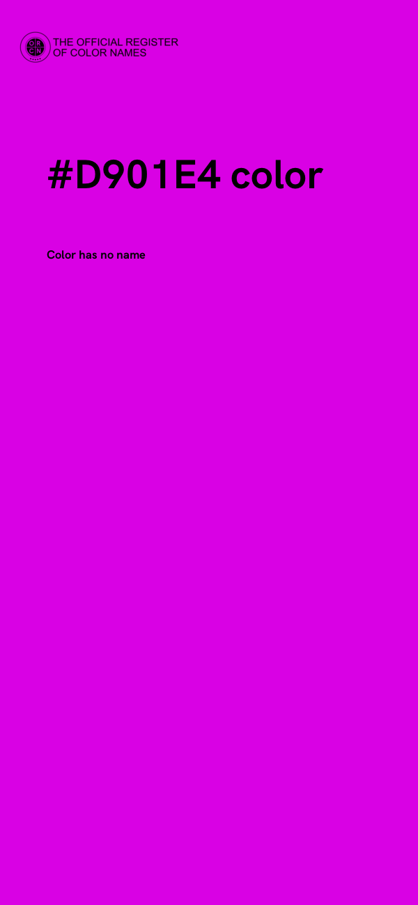 #D901E4 color image