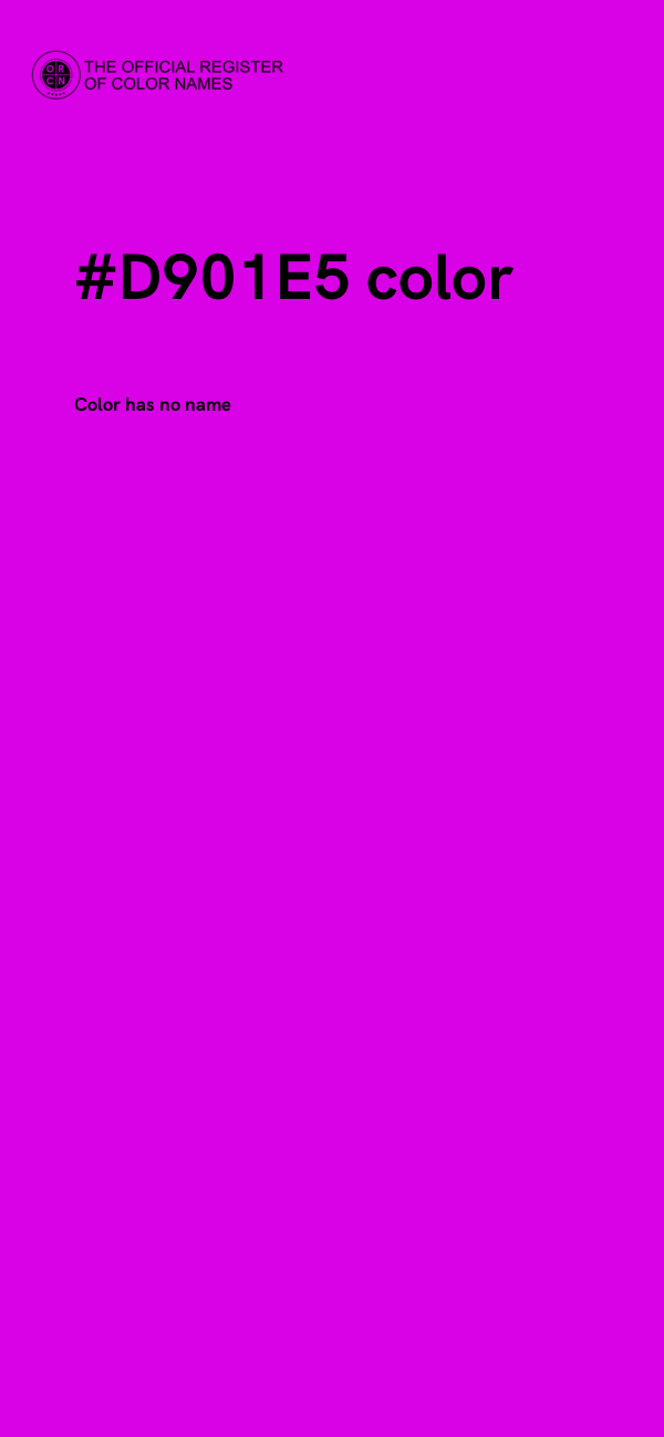 #D901E5 color image