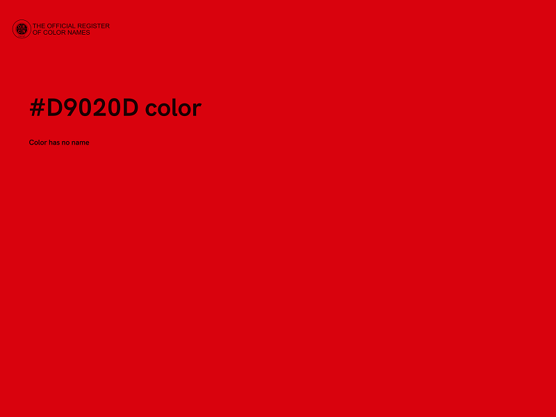 #D9020D color image