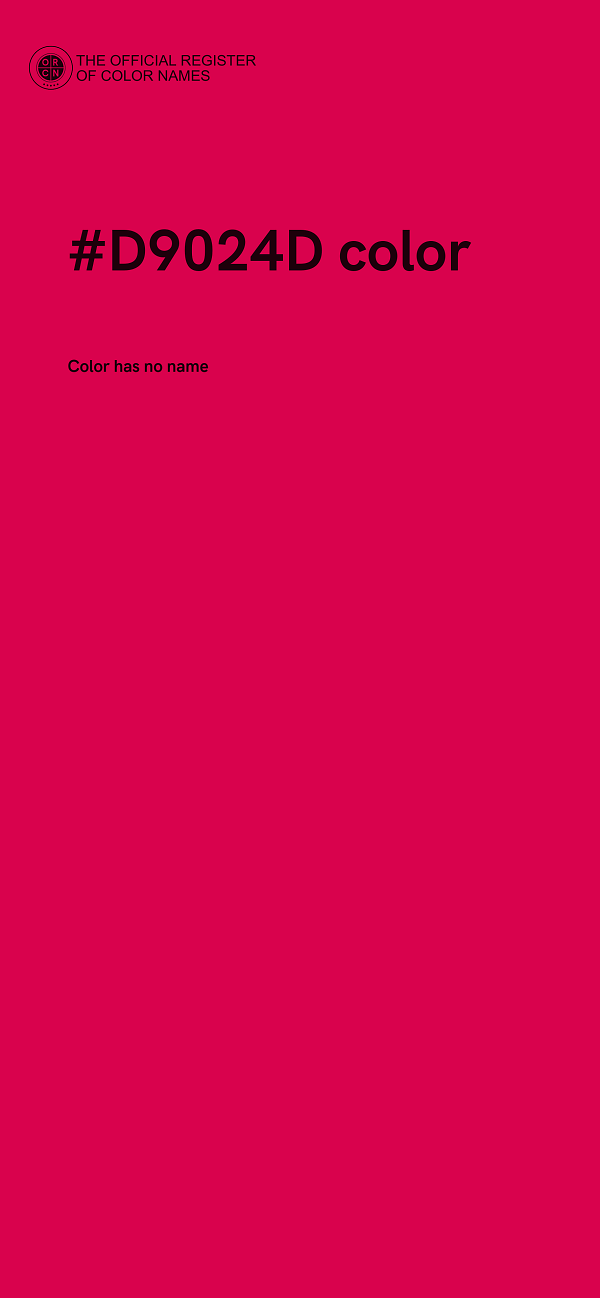 #D9024D color image