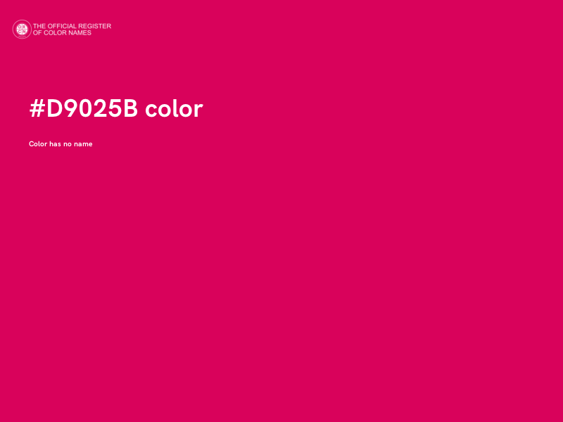 #D9025B color image