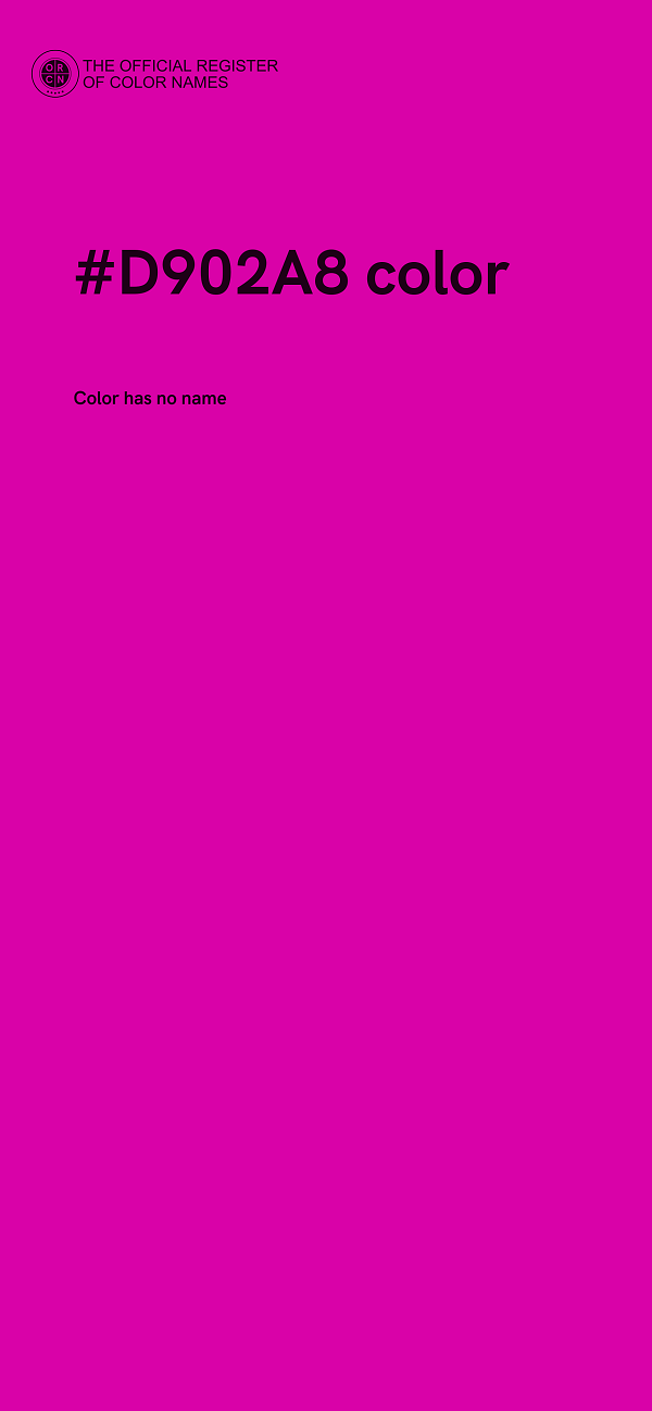 #D902A8 color image