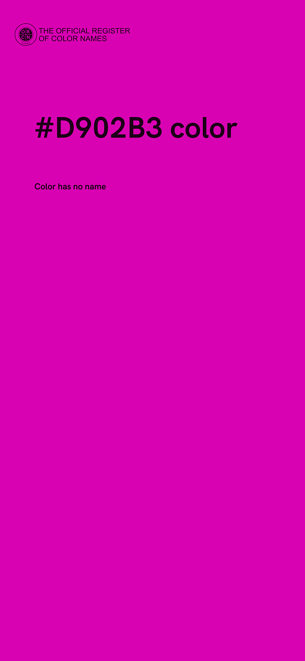 #D902B3 color image