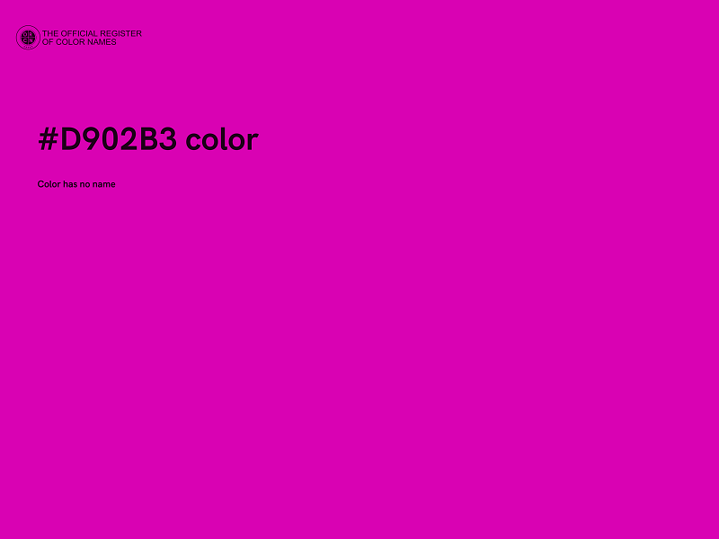 #D902B3 color image