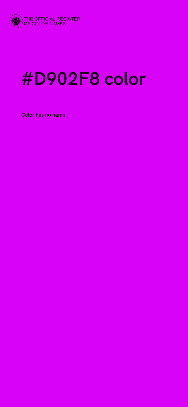 #D902F8 color image