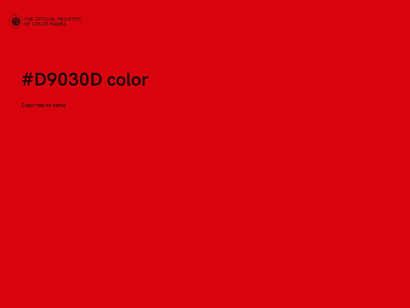 #D9030D color image