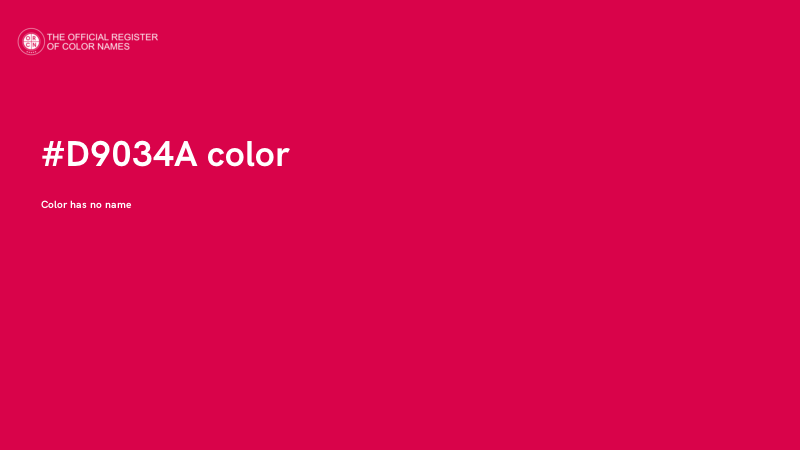 #D9034A color image