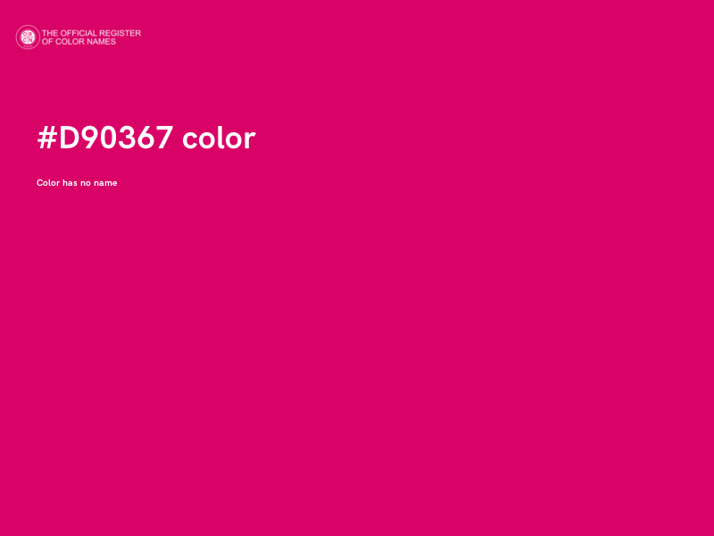 #D90367 color image