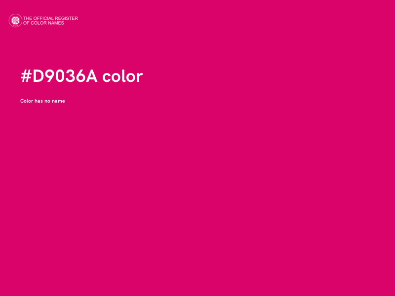 #D9036A color image
