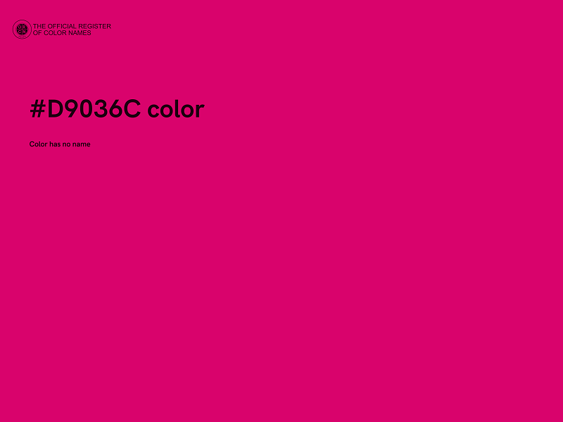 #D9036C color image