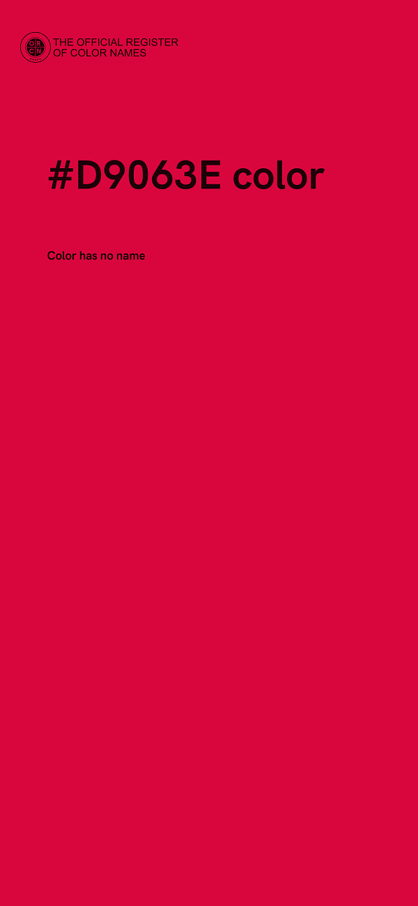 #D9063E color image