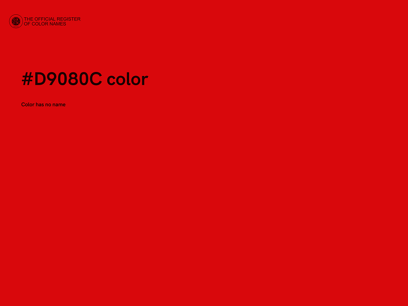 #D9080C color image