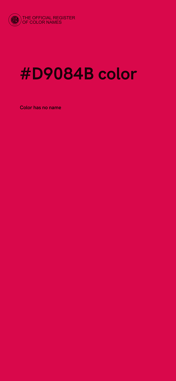 #D9084B color image