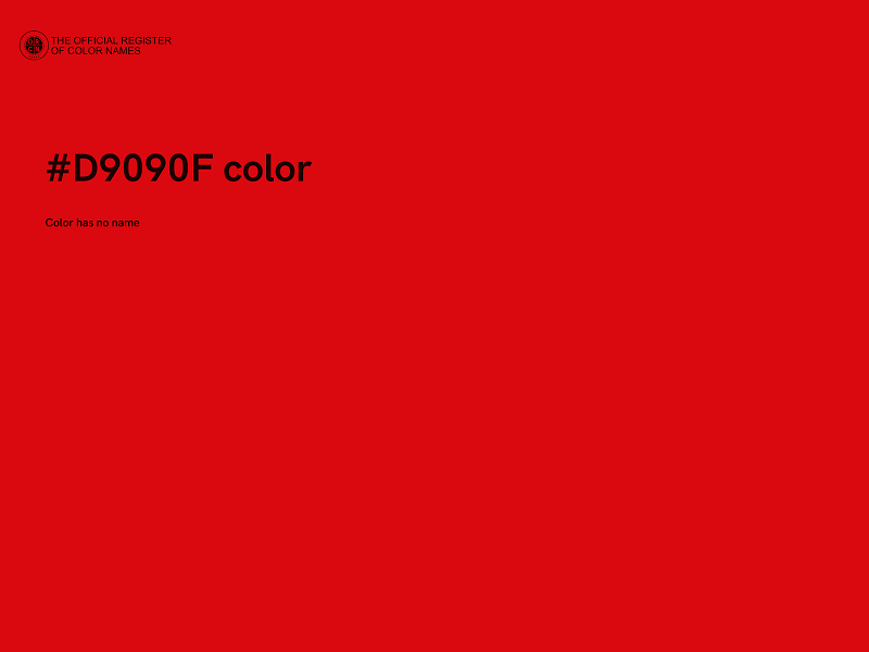 #D9090F color image