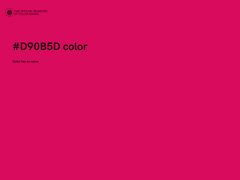 #D90B5D color image