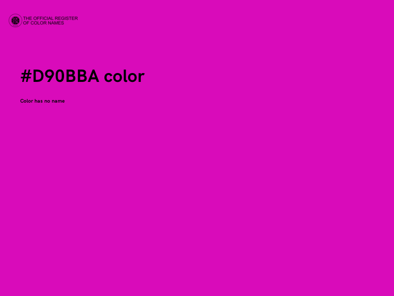 #D90BBA color image
