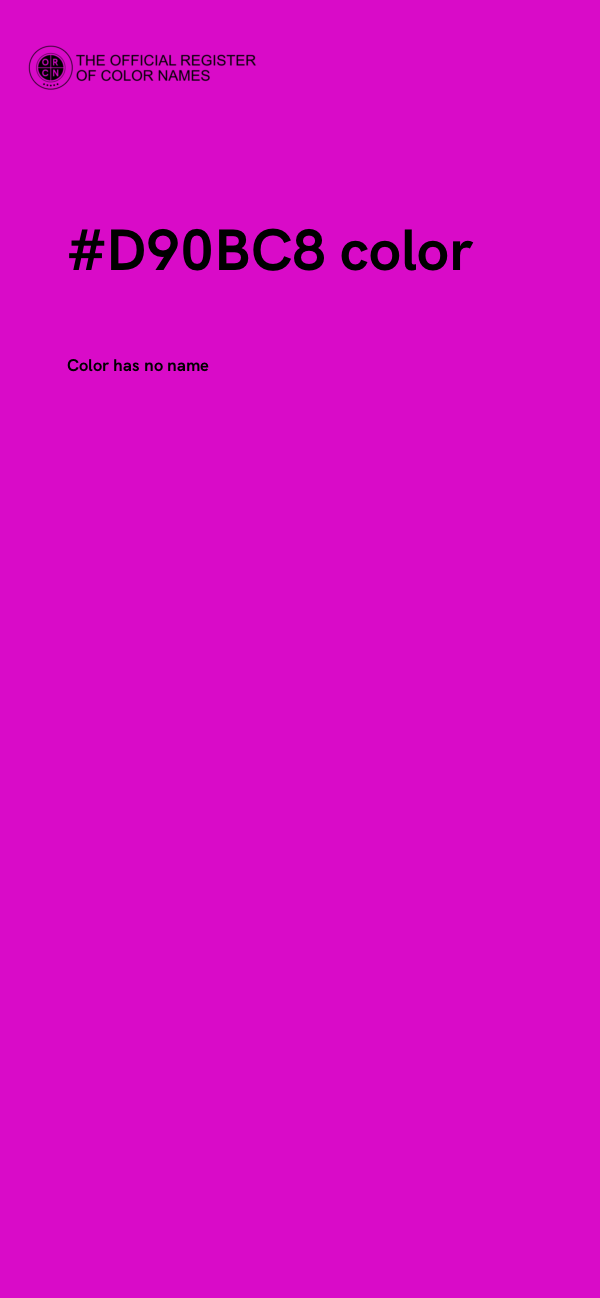#D90BC8 color image